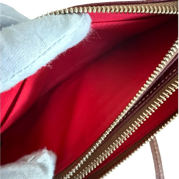 Dooney & Bourke Red Burgundy Leather Crossbody Bag - Picture 7 of 10